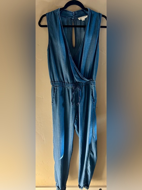 Pants - Lovestitch Sleeveless Denim Jumpsuit